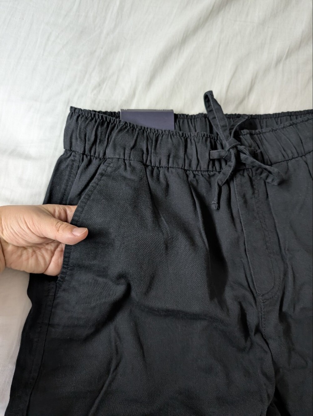 NWT Gap Women's Easy Pant Mid Rise Ankle Length Tapered Elastic Waist Size XS - Picture 8 of 10
